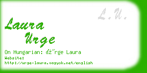 laura urge business card